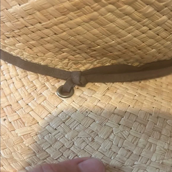 Peter Grimm Natural Straw Hat with Brown Band - Picture 8 of 8